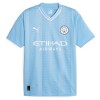 Jalkapallo Peliasut Manchester City Champions of Europe Lasten Koti Pelipaita 2023-24 Lyhythihainen
